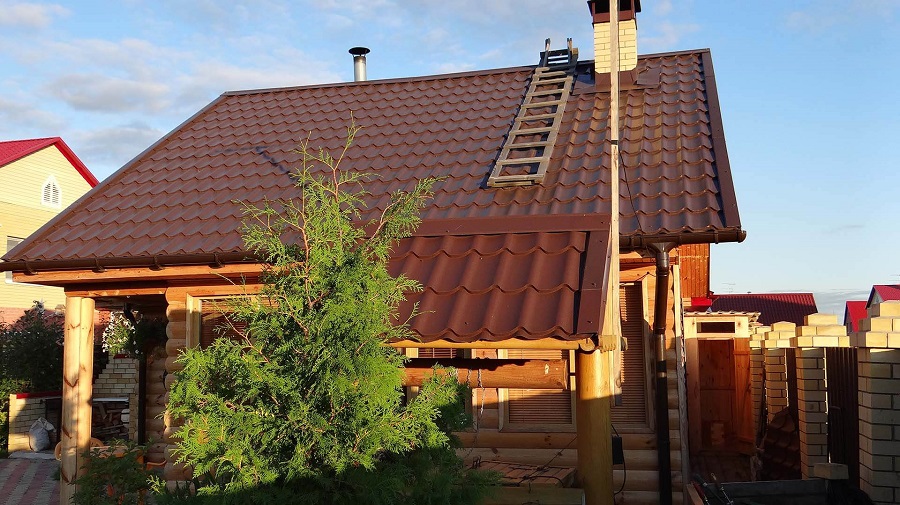 МеталлПрофиль Металлочерепица Ламонтерра VikingMP E 0,5 мм Ral 8019 — изображение 3