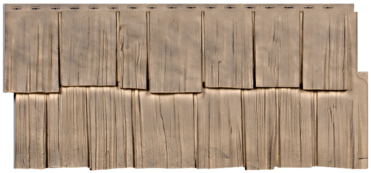 ТЕХОСНАСТКА Фасадная панель Щепа Дуб ЭКО-2 Сосна 1001-9005