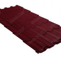 Grand Line Металлочерепица Квинта Плюс Satin 0,5 мм Ral 3005