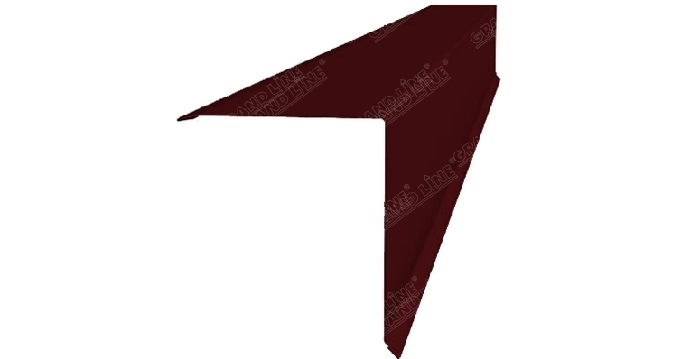 Grand Line Конек односкатной кровли Ре Ral 3005 Grand Line Конек односкатной кровли Ре Ral 3005