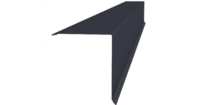 Grand Line Конек односкатной кровли Drap Ral 7024 Grand Line Конек односкатной кровли Satin Ral 7024