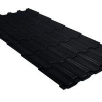 Grand Line Металлочерепица Квинта Плюс Satin Matt 0,5 мм Ral 9005