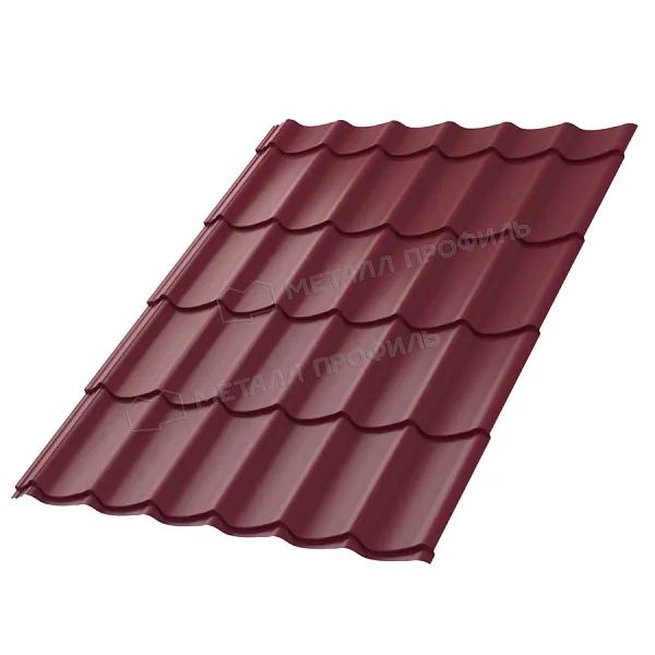 МеталлПрофиль Металлочерепица Ламонтерра-X Norman 0,5 мм Ral 3005