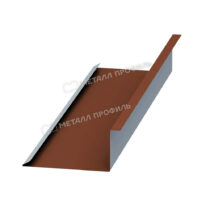 МеталлПрофиль Планка примыкания нижняя VikingMP E 0,5 мм Ral 8004