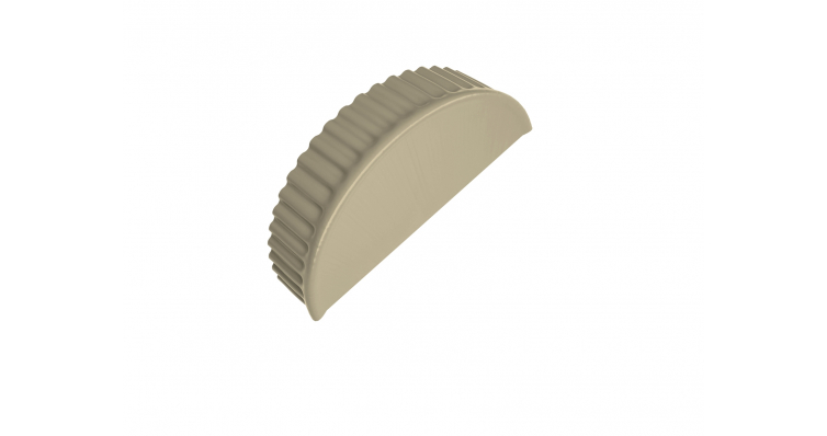 Grand Line Заглушка торцевая полукруглого конька Satin Ral 1015 Grand Line Заглушка торцевая полукруглого конька Satin Ral 1015