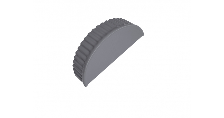 Grand Line Заглушка торцевая полукруглого конька Satin Ral 7004 Grand Line Заглушка торцевая полукруглого конька Satin Ral 7004