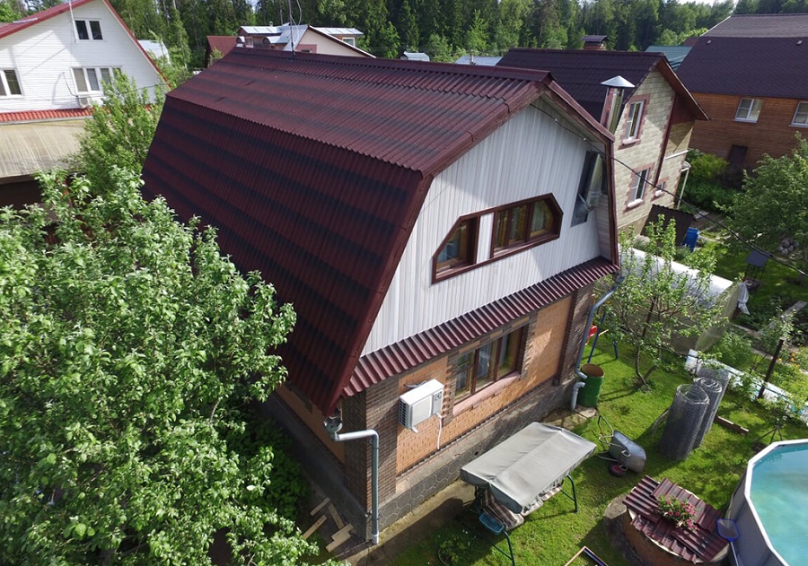 Ондулин Лист Черепица 1950х950 Графит Ондулин Лист Черепица 1950х950 Графит — изображение 5