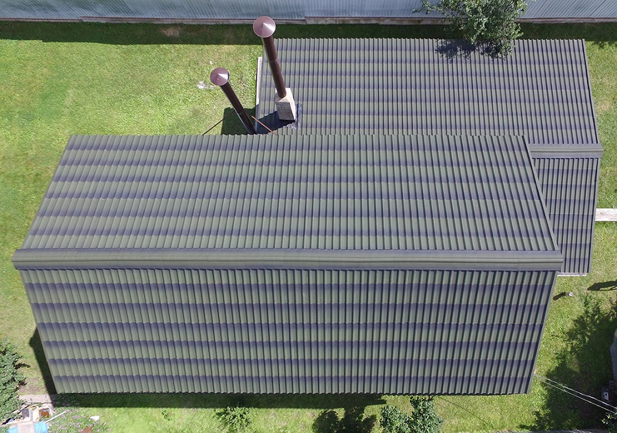 Ондулин Лист Черепица 1950х950 Графит Ондулин Лист Черепица 1950х950 Графит — изображение 7