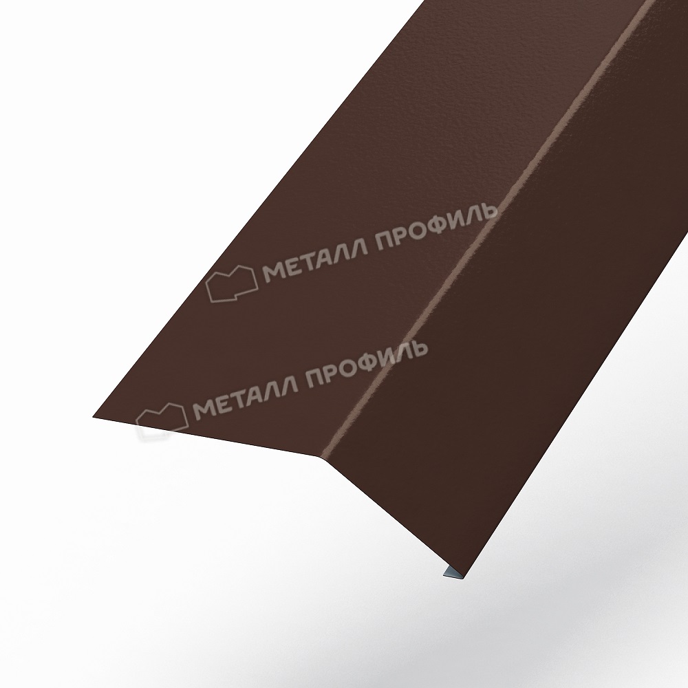 МеталлПрофиль Планка карнизная 100х69х2000 Puretan 0,5 мм RR32 МеталлПрофиль Планка карнизная 100х69х2000 Puretan 0,5 мм Ral 8017