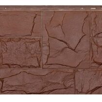 ТЕХОСНАСТКА Фасадная панель Гранит Леон ЭКО-1 Браун 8016