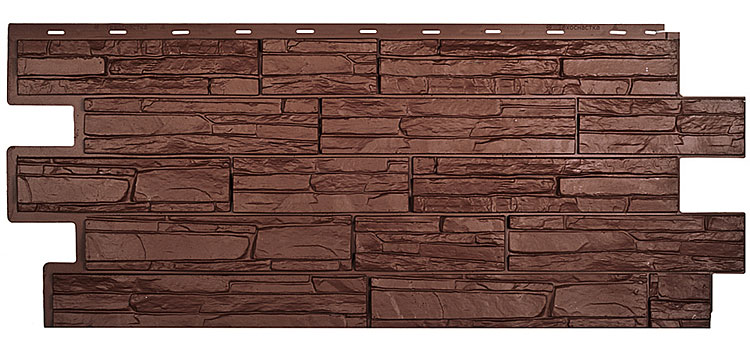 ТЕХОСНАСТКА Фасадная панель Альпийская сказка ЭКО-1 Браун 8016