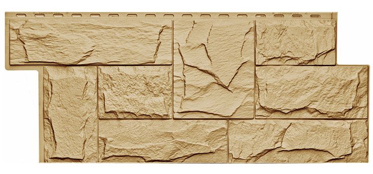 ТЕХОСНАСТКА Фасадная панель Гранит Леон ЭКО-1 Крем 1011