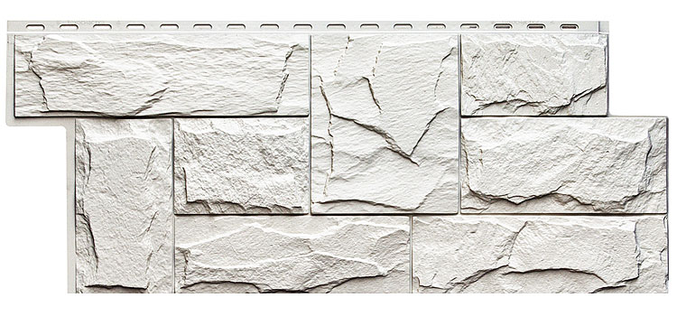 ТЕХОСНАСТКА Фасадная панель Гранит Леон ЭКО-1 Уайт 1013