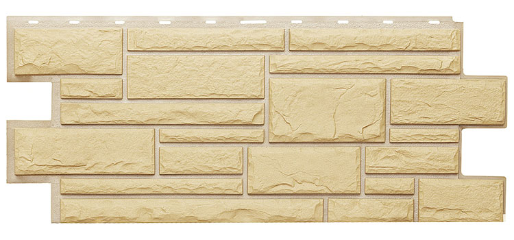 ТЕХОСНАСТКА Фасадная панель Дикий камень T- SIDING Желтый 1001