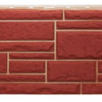 ТЕХОСНАСТКА Фасадная панель Дикий камень T- SIDING Красный 3009