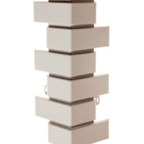 Альта-Профиль Внешний угол Кирпич клинкерный Белый