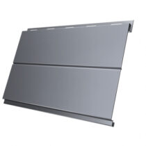 Grand Line Сайдинг Вертикаль line Pe 0,45 мм Ral 9006