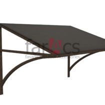 FarAcs Козырек мет. №2 1500х1000 мм МК-ПБ (металл коричневый - поликарбонат бронза)