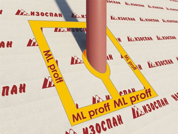 Изоспан Клейкая лента ML proff усиленная односторонняя 50мм х 25м.п. — изображение 2