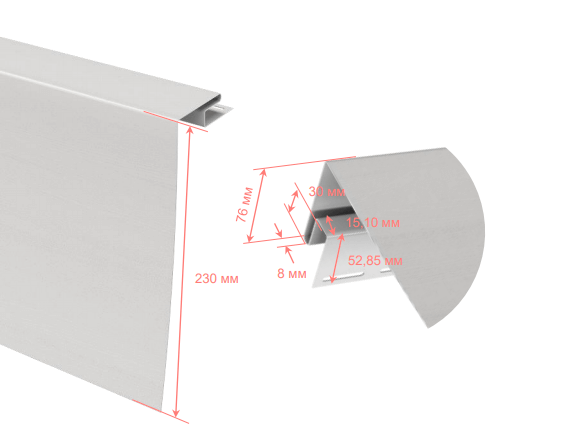 Технониколь Околооконная планка Каштан — изображение 2