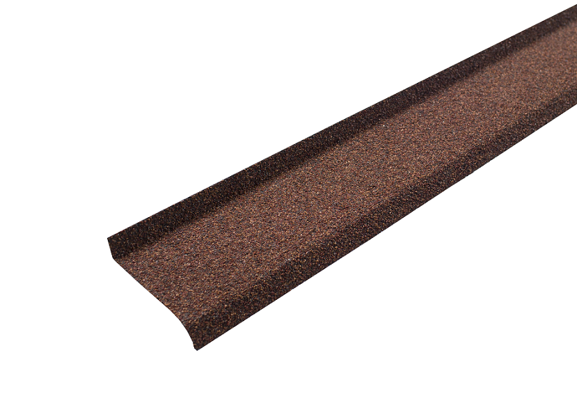 Технониколь Планка цокольная металлическая гранулят Терракотовый — изображение 2