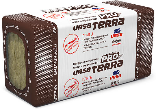 Ursa TERRA 34 PN PRO 1000х610х50 мм Ursa TERRA 34 PN PRO (4) 1000х610х100 мм (0,244 м3)