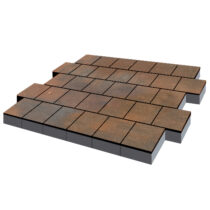 Stein_Rus: Тротуарная плитка Валенсия 80мм ColorMix гладкая Штайнрус