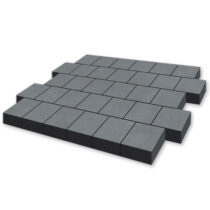 Stein_Rus: Тротуарная плитка Валенсия 80мм Моноколор гладкая Серый