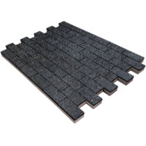 Stein_Rus: Тротуарная плитка Прямоугольник Лайн 60мм Backwash Неро Stein_Rus: Тротуарная плитка Прямоугольник Лайн 60мм Backwash Неро