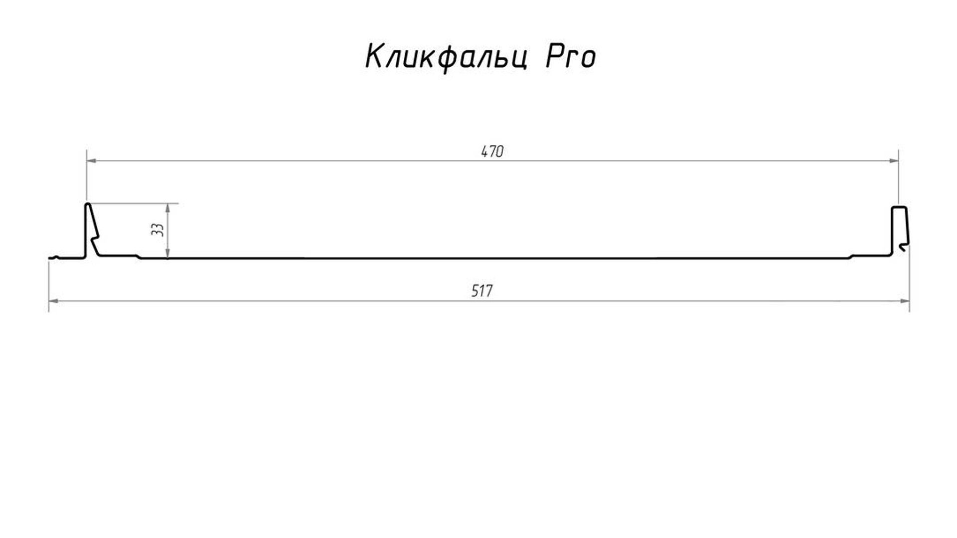 Grand Line: Кликфальц Pro Велюр 0,5 мм Ral 8017 — изображение 2