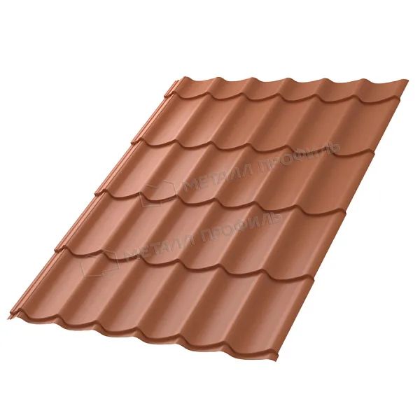 МеталлПрофиль Металлочерепица Ламонтерра-X Norman 0,5 мм Ral 8004