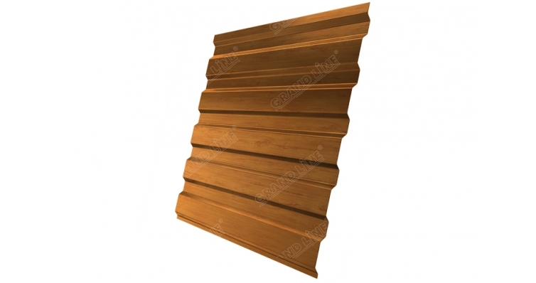 Grand Line Профнастил C-20 Print двусторонний 0,45 мм Golden Wood Grand Line Профнастил C-20 Print двусторонний 0,45 мм Golden Wood