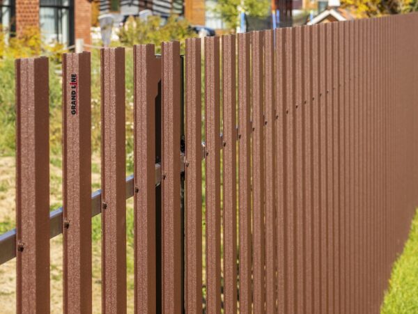 Grand Line Штакетник Прямоугольный фигурный Print-Double Elite 0,45 мм (Golden Wood) — изображение 11