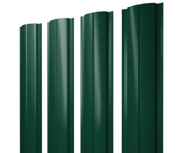 Grand Line Штакетник Полукруглый Slim Satin 0,5 мм (Ral 6005)