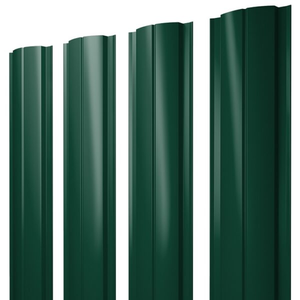 Grand Line Штакетник Полукруглый Slim Satin 0,5 мм (Ral 6005) Grand Line Штакетник Полукруглый Slim Satin 0,5 мм (Ral 6005)