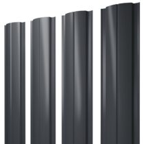 Grand Line Штакетник Полукруглый Slim Pe двухсторонний 0,45 мм (Ral 7024) Grand Line Штакетник Полукруглый Slim Pe двухсторонний 0,45 мм (Ral 7024)