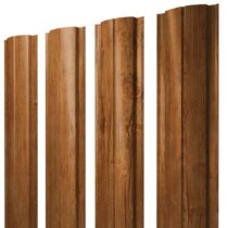 Grand Line Штакетник Полукруглый Slim Print Elite 0,45 мм (Golden Wood) Grand Line Штакетник Полукруглый Slim Print Elite 0,45 мм (Golden Wood)