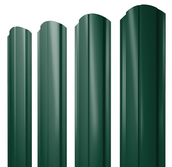 Grand Line Штакетник Полукруглый Slim фигурный Ре двухсторонний 0,45 мм (Ral 6005) Grand Line Штакетник Полукруглый Slim фигурный Ре двухсторонний 0,45 мм (Ral 6005)