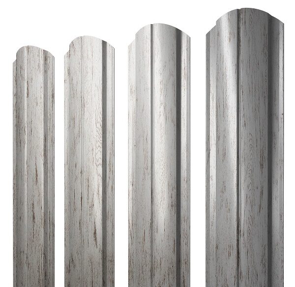 Grand Line Штакетник Полукруглый Slim Slim фигурный Print Elite 0,45 мм (Snow Wood) Grand Line Штакетник Полукруглый Slim Slim фигурный Print Elite 0,45 мм (Snow Wood)