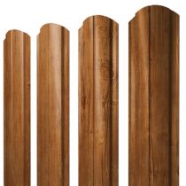 Grand Line Штакетник Полукруглый Slim фигурный Print-Double Elite 0,45 мм (Golden Wood) Grand Line Штакетник Полукруглый Slim фигурный Print Elite 0,45 мм (Golden Wood)