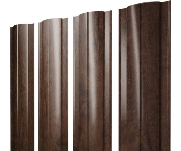 Grand Line Штакетник Круглый Print Double Elite 0,45 мм (Antique Wood)