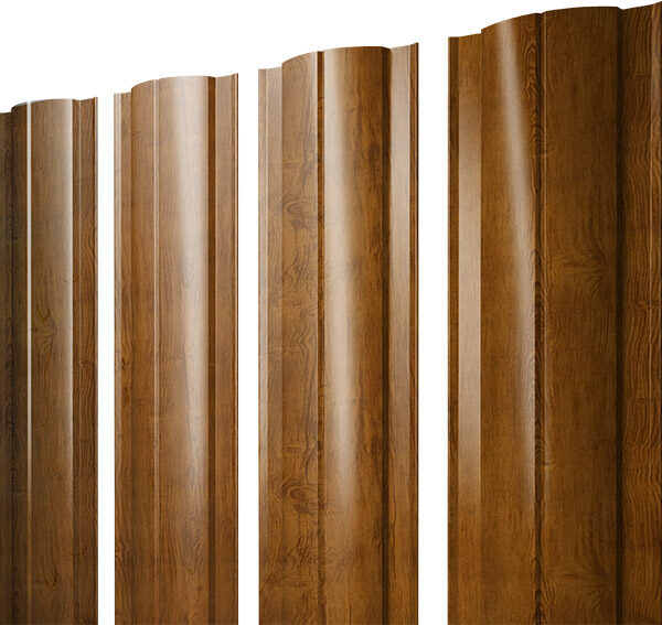 Grand Line Штакетник Круглый Print Double Elite 0,45 мм (Golden Wood) Grand Line Штакетник Круглый Print Double Elite 0,45 мм (Golden Wood)