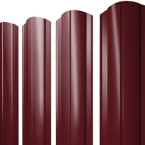 Grand Line Штакетник Круглый фигурный Satin 0,5 мм (Ral 3005) Grand Line Штакетник Круглый фигурный Satin 0,5 мм (Ral 3005)