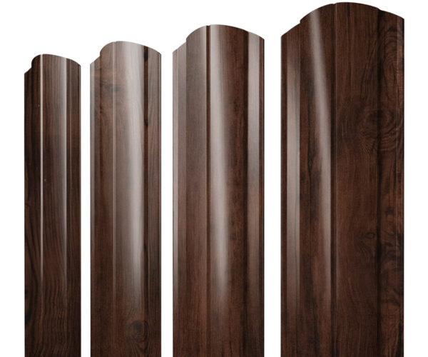 Grand Line Штакетник Круглый фигурный Print Elite 0,45 мм (Cherry Wood)