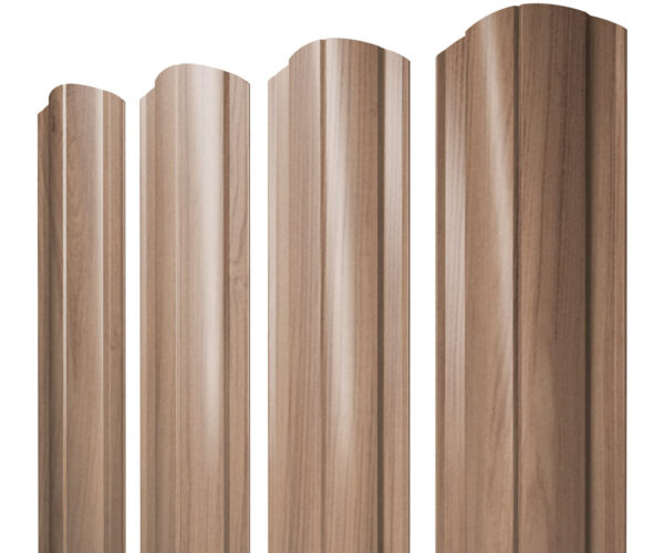 Grand Line Штакетник Круглый фигурный Print Elite 0,45 мм (Honey Wood)