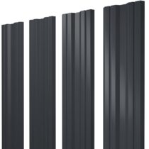 Grand Line Штакетник Ре двухсторонний 0,45 мм (Ral 7024) Grand Line Штакетник Twin Ре двухсторонний 0,4 мм (Ral 7024)