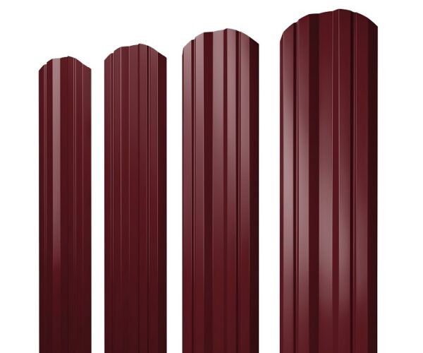 Grand Line Штакетник Twin фигурный Drap 0,45 мм (Ral 3005)