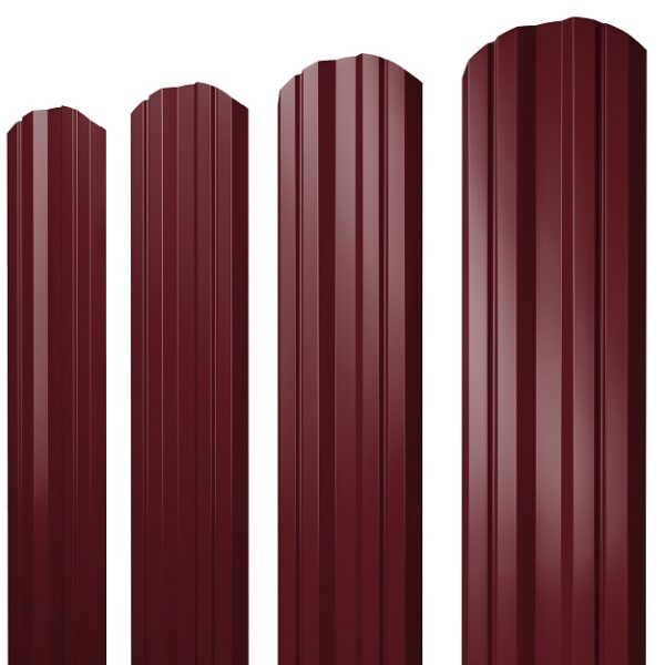 Grand Line Штакетник Twin фигурный Drap 0,45 мм (Ral 3005) Grand Line Штакетник Twin фигурный Drap 0,45 мм (Ral 3005)
