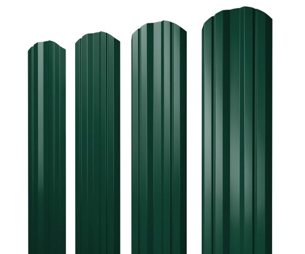Grand Line Штакетник Twin фигурный Ре двухсторонний 0,45 мм (Ral 6005)