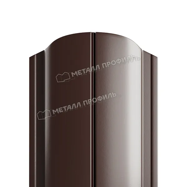МеталлПрофиль Штакетник металлический Ellipse-O Norman 0,5 мм (RR32)
